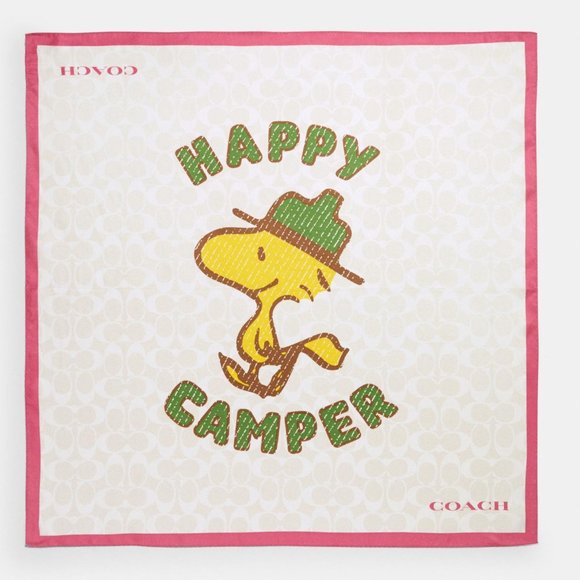Coach X Peanuts Woodstock Signature Silk Bandana - Picture 1 of 1
